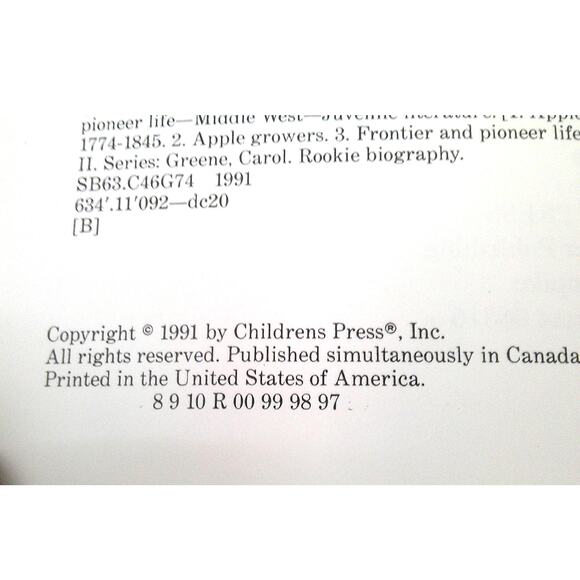 John Chapman's book-Story of Johnny Appleseed - Picture 7 of 8